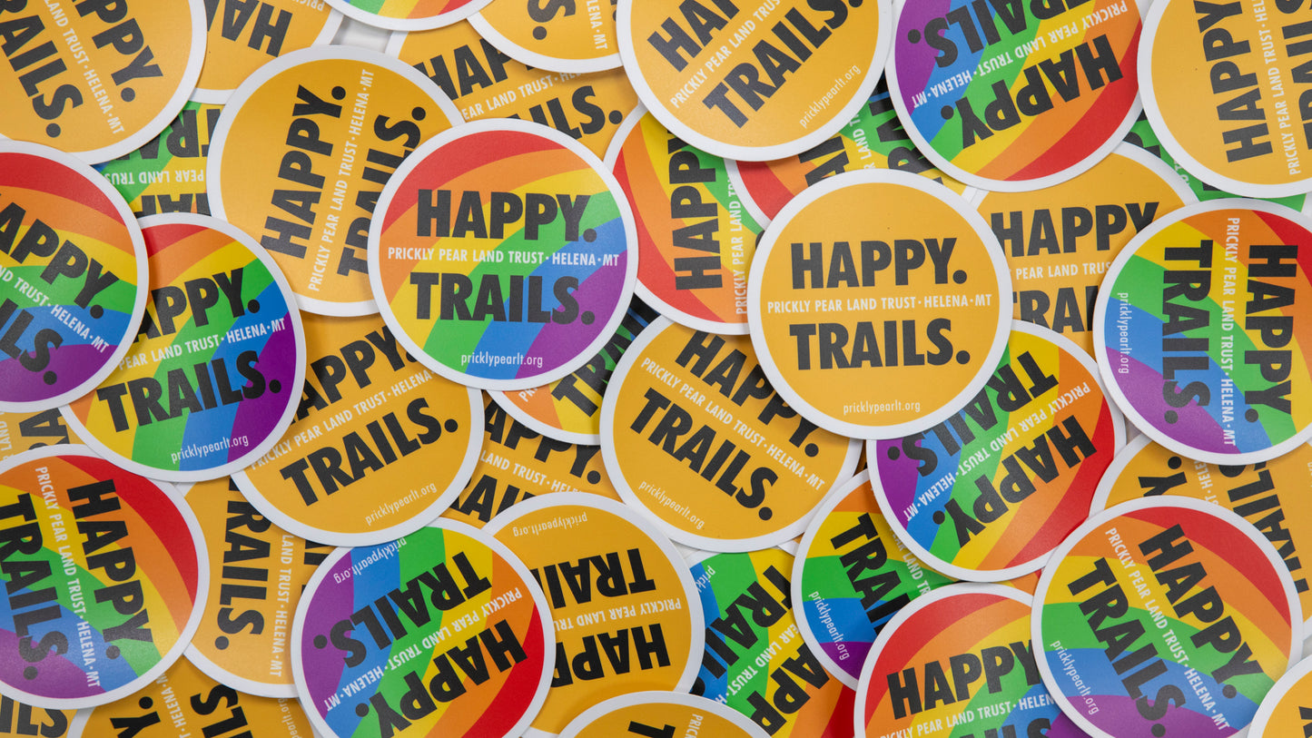 Happy Trails Pride Sticker