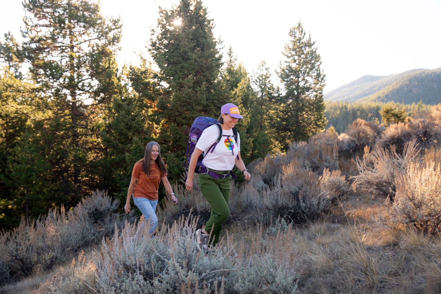 Happy Trails Running Hat Purple