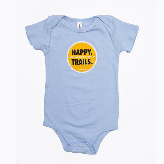 Happy Trails Onesie Sky Blue